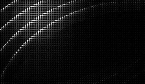 Abstract background with metallic perforated surface and luminous curved li.. Foto stock