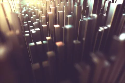 Abstract Background Metallic Structure Stock Illustration