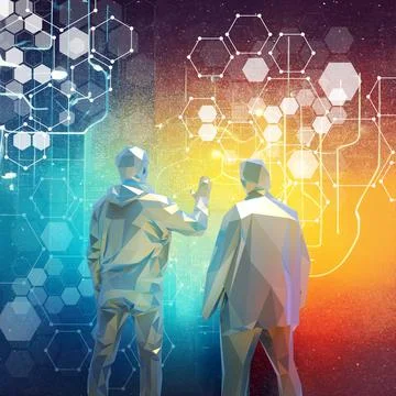 Abstract Background. Metaverse digital world for cyber technology and Innovation Stock Illustration