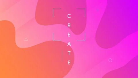 Abstract Background. Minimal Element. Pink Memphis Poster. 3d La Stock Illustration