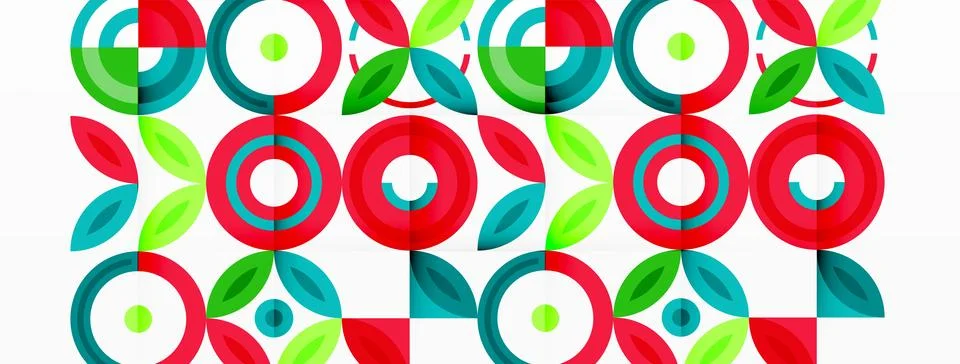Abstract background - minimalist circles and round elements composition with 스톡 일러스트