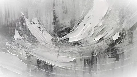 Abstract Background - Modern Art Black and White Painting Video stock 295069741