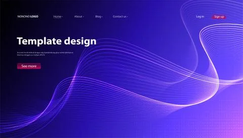 Abstract background modern design. Landing Page. Template for websites or app Illustrazione stock