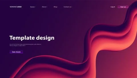 Abstract background modern design. Landing Page. Template for websites or app Illustrazione stock