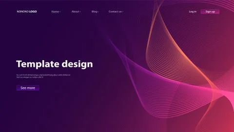 Abstract background modern design. Landing Page. Template for websites or app Illustrazione stock