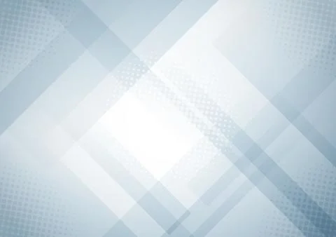 Abstract background modern design white and gray geometric shapes overlapping Stock Illustration