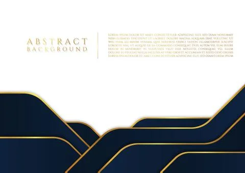 Abstract background modern geometric shape gold shining color with space Stock Illustration