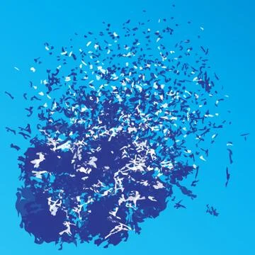 Abstract background modern techno explosion of colors blue Ilustración de archivo