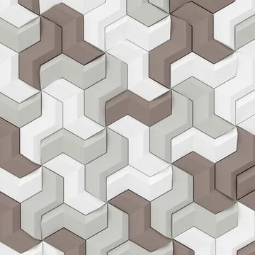 Abstract background of modern tile wall. 3D rendering. Stock Illustration
