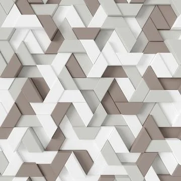 Abstract background of modern tile wall. 3D rendering. Stock Illustration