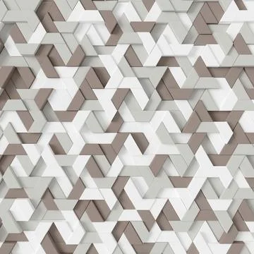 Abstract background of modern tile wall. 3D rendering. Stock Illustration