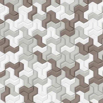 Abstract background of modern tile wall. 3D rendering. Stock Illustration