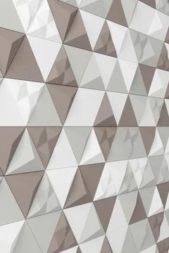 Abstract background of modern tile wall. 3D rendering. Stock Illustration