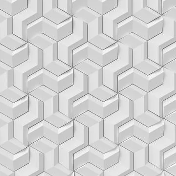 Abstract background of modern tile wall. 3D rendering. Stock Illustration