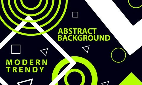 Abstract background modern trendy composition shape design vector Stock-Illustration