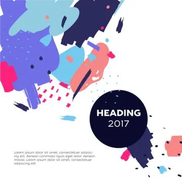 Abstract Background - modern vector template illustration Stock Illustration