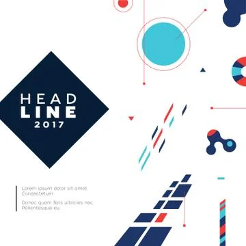 Abstract Background - modern vector template illustration Illustrazione stock