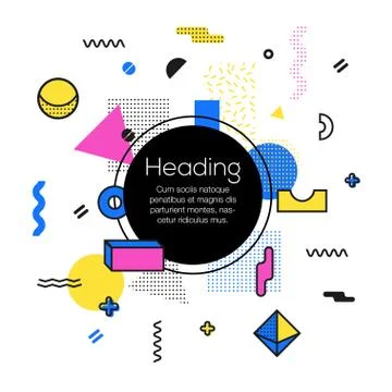 Abstract Background - modern vector template illustration Stock Illustration