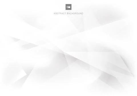 Abstract background modern white and gray geometric overlay layer Stock Illustration