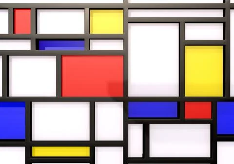 Abstract background with modernist wall or shelves Stock Illustration