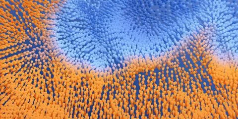 Abstract background with molecular structure. 3d vector illustration. Stock Illustration