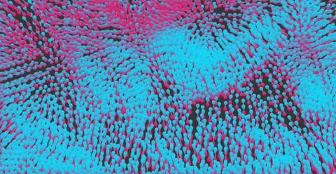 Abstract background with molecular structure. 3d vector illustration. Stock Illustration