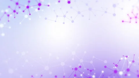 Abstract background of molecular structures. Technological, science and medicine Video stock 308525430