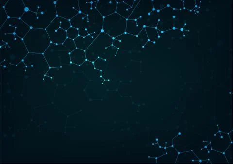 Abstract background molecule . Illustrazione stock