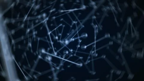 Abstract background with molecule structure Stock Illustration