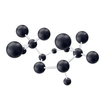 Abstract background with molecules spheres molecular structure Stock Illustration