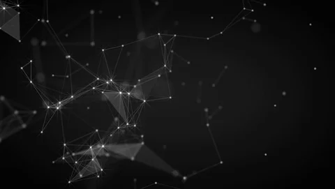 Abstract background. Molecules technology with polygonal shapes. Stock Footage 124571663