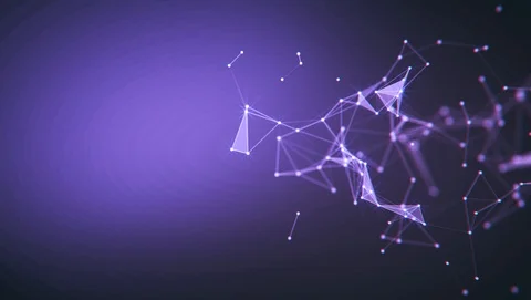 Abstract background. Molecules technology with polygonal shapes. Stock Footage 124939612