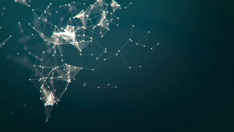 Abstract background. Molecules technology with polygonal shapes. Stock Footage 124939617