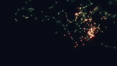 Abstract background. Molecules technology with polygonal shapes. Stock Footage 125649645