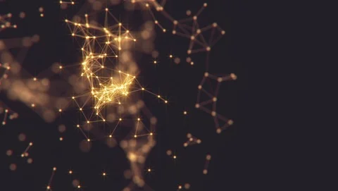 Abstract background. Molecules technology with polygonal shapes. Stock Footage 125649659