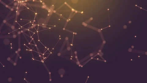 Abstract background. Molecules technology with polygonal shapes. Stock Footage 125721209