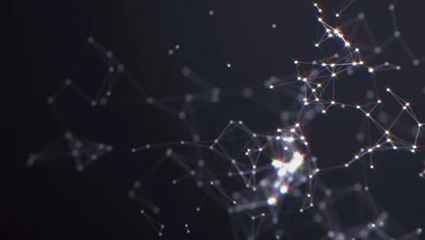 Abstract background. Molecules technology with polygonal shape. Stock Footage 126490643