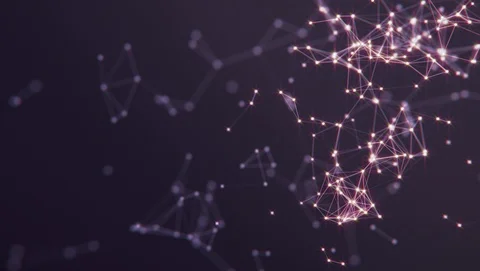 Abstract background. Molecules technology with polygonal shapes. Stock Footage 126490676