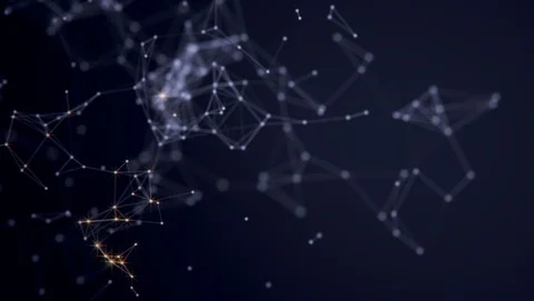 Abstract background. Molecules technology with polygonal shapes. Stock Footage 126581351