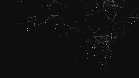 Abstract background. Molecules technology with polygonal shapes. Stock Footage 128427592