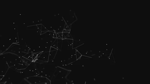 Abstract background. Molecules technology with polygonal shapes. Stock Footage 128427593