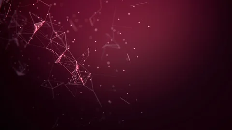 Abstract background. Molecules technology with polygonal shapes. Stock Footage 128562760