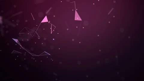 Abstract background. Molecules technology with polygonal shapes. Stock Footage 129722845