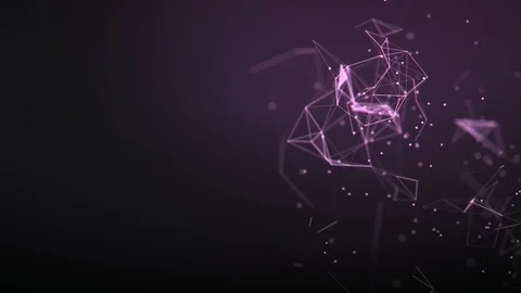 Abstract background. Molecules technology with polygonal shapes. Stock Footage 129722849