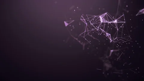 Abstract background. Molecules technology with polygonal shapes. Stock Footage 130112494