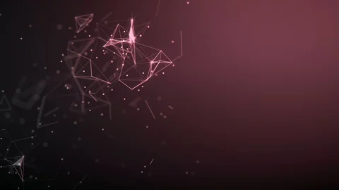 Abstract background. Molecules technology with polygonal shapes. Stock Footage 130112541