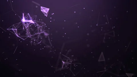 Abstract background. Molecules technology with polygonal shapes. Stock Footage 130181775