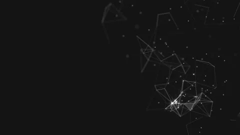 Abstract background. Molecules technology with polygonal shapes. Stock Footage 130762202