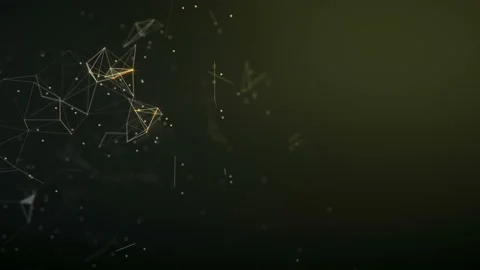 Abstract background. Molecules technology with polygonal shapes. Stock Footage 131296816