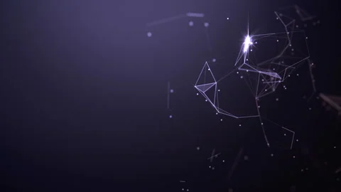 Abstract background. Molecules technology with polygonal shapes. Stock Footage 131296819